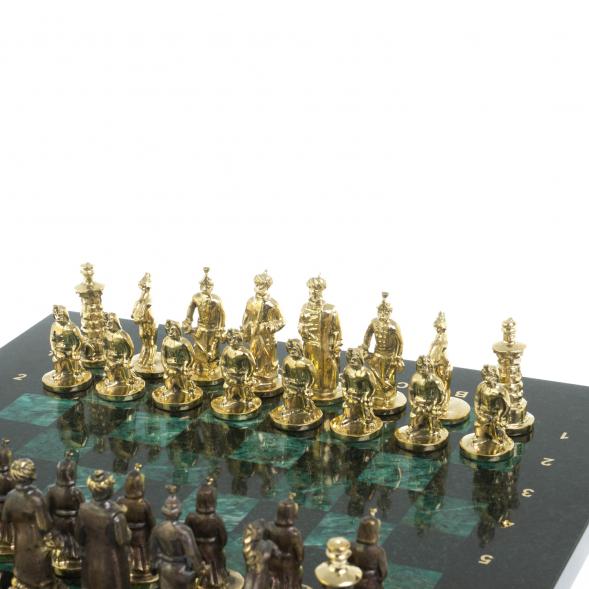 Шахматы &amp;quot;Турецкие&amp;quot; доска 32х32 см шабровский змеевик 128078