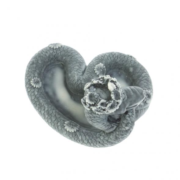 Статуэтка «Змея сердечком» из мраморной крошки 128155