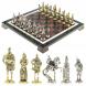 Шахматы &amp;quot;Русские витязи&amp;quot; доска 40х40 см лемезит каменные ножки 123375