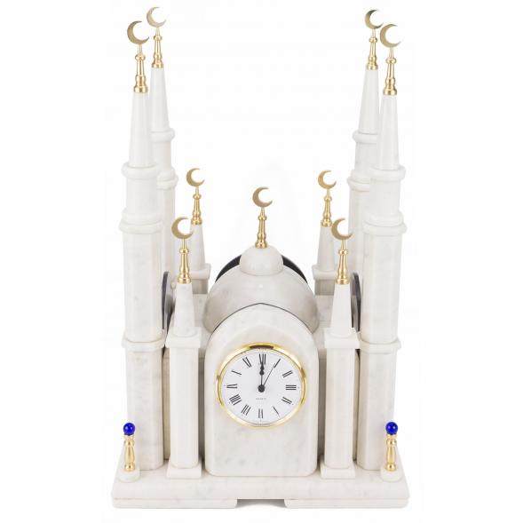 Часы &amp;quot;Мечеть&amp;quot; из мрамора большая 116852
