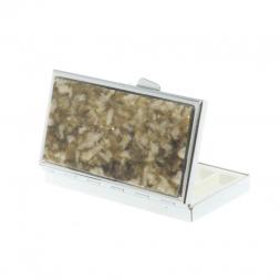 Таблетница на 7 отделений камень жельбертит цвет серебро