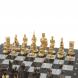 Шахматы подарочные из бронзы &amp;quot;Камелот&amp;quot; мрамор змеевик 40х40 см 126903