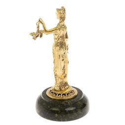 Статуэтка &amp;quot;Фемида&amp;quot; на подставке из змеевика