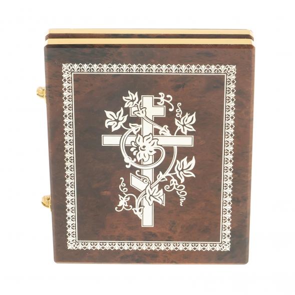 Икона складная с молитвой &amp;quot;Св.Матрона&amp;quot; камень обсидиан 122993