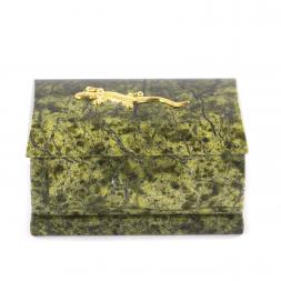 Шкатулка для украшений змеевик 9х7,5х5 см