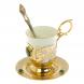 Кофейная пара &amp;quot;Малахитовая&amp;quot; фарфор 170 мл Златоуст 113836