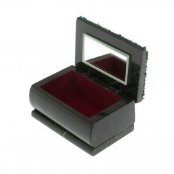 Шкатулка &amp;quot;Хозяйка медной горы. Зима&amp;quot; змеевик 10х6,5х6 см