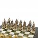 Шахматы подарочные &amp;quot;Богатыри&amp;quot; из мрамора и змеевика 44х44 см 129645