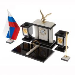 Настольный набор &amp;quot;Орел&amp;quot; из мрамора