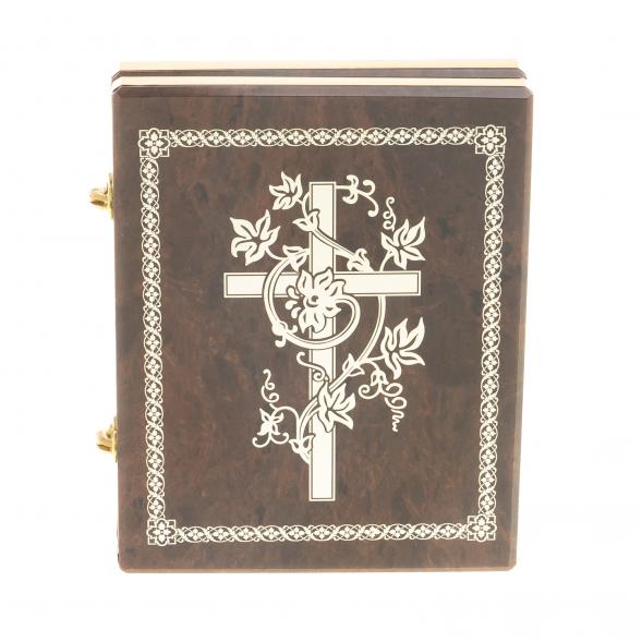 Икона складная &amp;quot;Матрона, Николай&amp;quot; камень обсидиан 122994