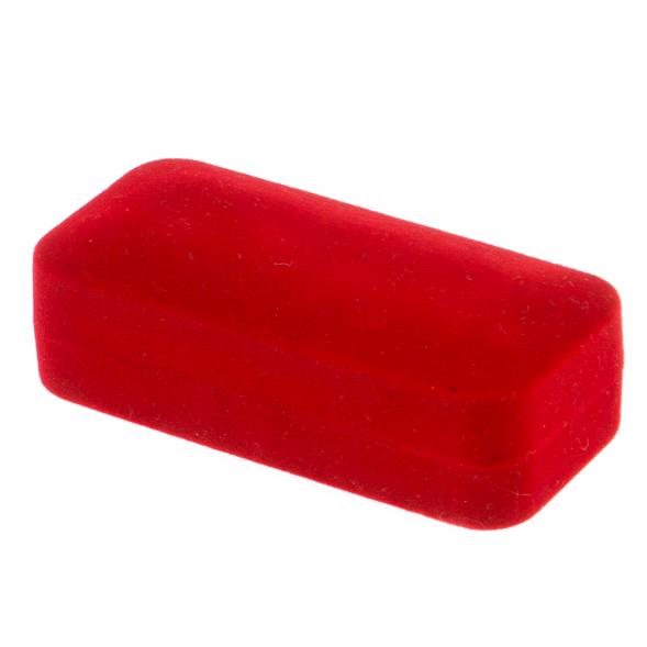 Набор запонки овальные и зажим для галстука камень родонит 125700