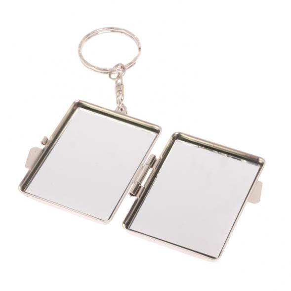 Складное зеркало брелок из афганского лазурита прямоугольное 126607