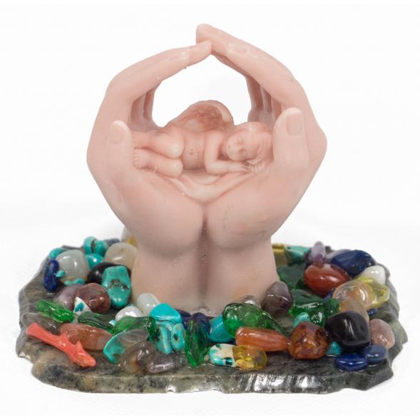 Сувенир &amp;quot;Ангел спящий в руках&amp;quot; из мрамолита 117699