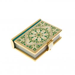 Коран на арабском языке карманный Златоуст зеленая эмаль