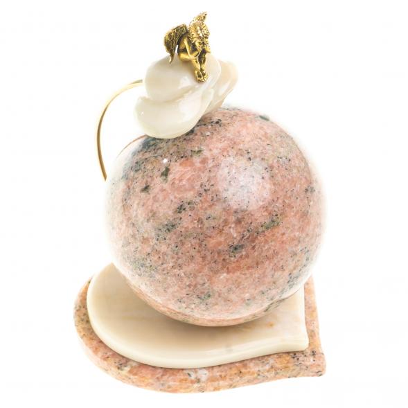 Сувенир Шар Антистресс &amp;quot;Ангел&amp;quot; розовый мрамор 123735