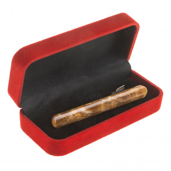 Зажим для галстука с камнем оникс 123826