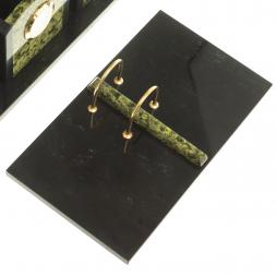 Настольный набор из змеевика &amp;quot;Канцелярский&amp;quot;