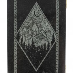 Нарды с гравировкой "Холмы / Роза ветров" камень гранит