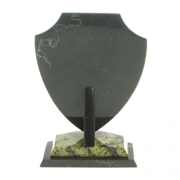 Часы сувенирные &amp;quot;Щит&amp;quot; малый камень змеевик 113076