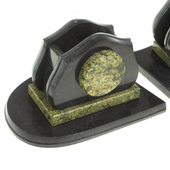 Настольный письменный набор камень змеевик 113438