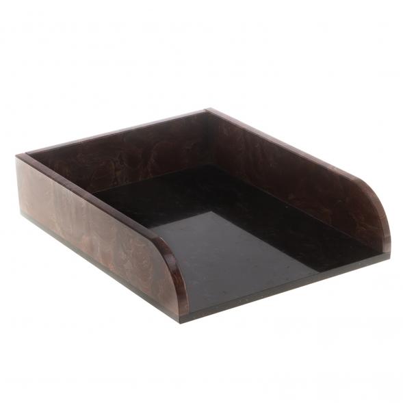 Письменный набор из лемезита &amp;quot;Герб РФ&amp;quot; с лотком для бумаг и ковриком 124504