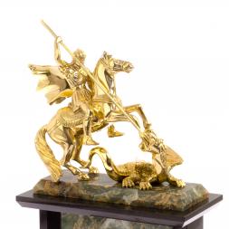 Часы &amp;quot;Георгий победоносец&amp;quot; камень офиокальцит