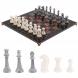 Шахматы &amp;quot;Стаунтон&amp;quot; из мрамолита 44х44 см лемезит / змеевик 126449