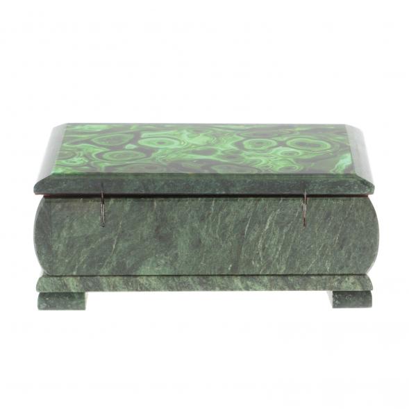 Шкатулка для денег &amp;quot;Купюра&amp;quot; с иллюстрацией под малахит 18х9х8 см 127062