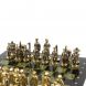 Бронзовые шахматы &amp;quot;Железнодорожники&amp;quot; доска 40х40 см змеевик 128161