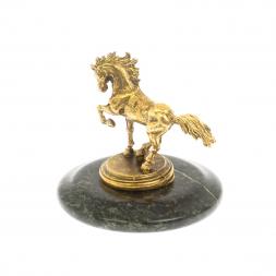 Статуэтка &amp;quot;Лошадка&amp;quot; змеевик (металл) символ 2026 года