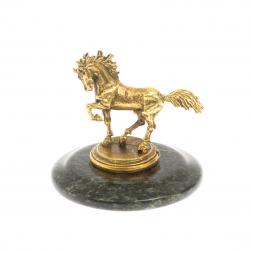 Статуэтка &amp;quot;Лошадка&amp;quot; змеевик (металл) символ 2026 года