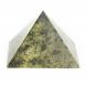 Пирамида 9х9х7 см камень змеевик светлый 122549