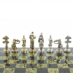 Шахматы &amp;quot;Дон Кихот&amp;quot; доска 40х40 см камень змеевик