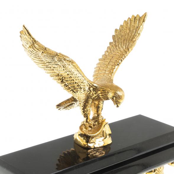 Часы из малахита &amp;quot;Орел&amp;quot; 115043