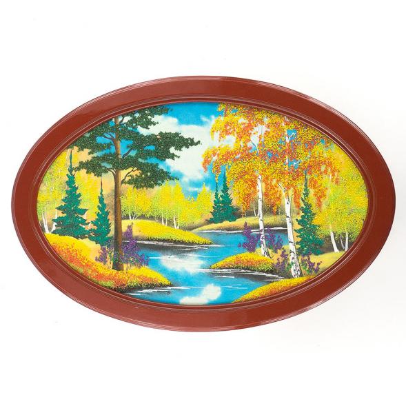 Панно овальное &amp;quot;Осень&amp;quot; 60х40 см 119653