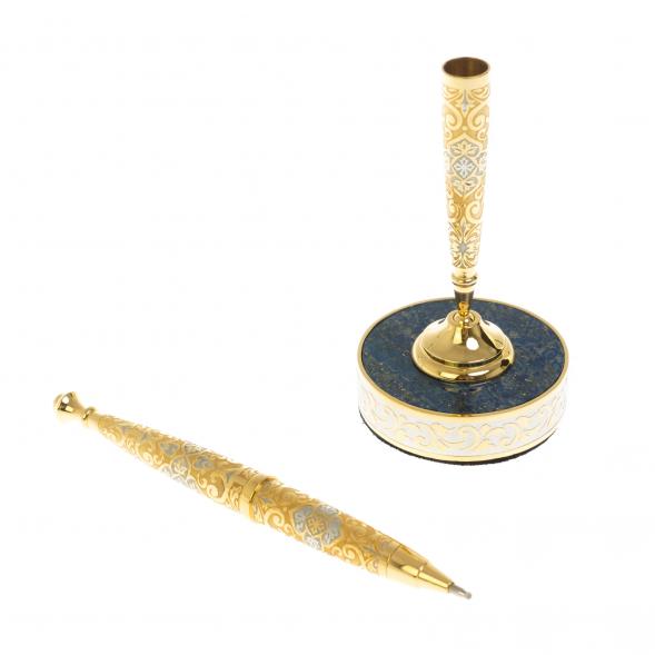 Ручка с подставкой из лазурита Златоуст 128625