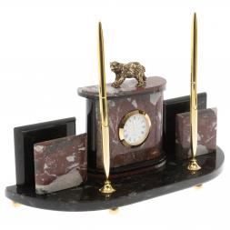 Настольный прибор &amp;quot;Медведь&amp;quot; из креноида