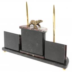 Настольный прибор &amp;quot;Медведь&amp;quot; из креноида