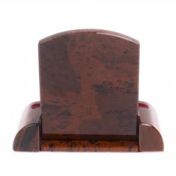 Подставка для телефона из коричневого обсидиана