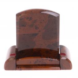 Подставка для телефона из коричневого обсидиана