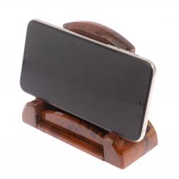 Подставка для телефона из коричневого обсидиана