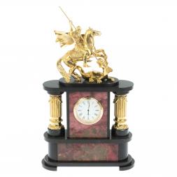 Часы &amp;quot;Георгий Победоносец&amp;quot; камень родонит