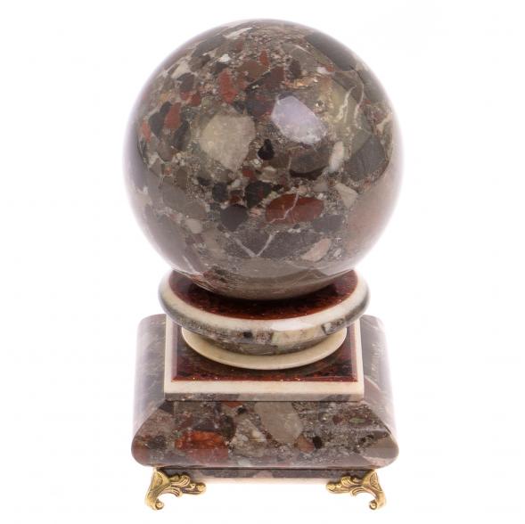 Шар &amp;quot;Антисресс&amp;quot; из конгломерата 9,5 см на подставке 126221