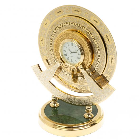 Часы «Вечный календарь» из нефрита, Златоуст