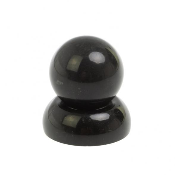 Подставка под шар из черного змеевика 5х5х1,5 см 127619