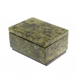 Шкатулка из змеевика 9х7х5 см