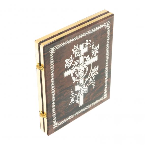 Икона складная &amp;quot;Св. Николай Чудотворец&amp;quot; камень обсидиан 122999