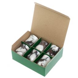 Набор рюмок 6 шт из саянского мрамора 5х5х6 см