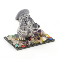 Сувенир &amp;quot;Филин гаишник&amp;quot; из мрамолита