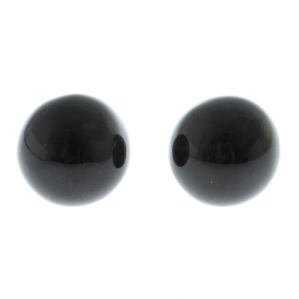 Шары массажные 3,5 см из черного обсидиана 128329